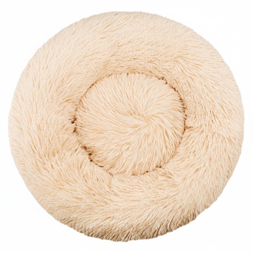Orthopedic Pet Donut Dog Bed Soft Plush Faux Fur Bolster Cats Dogs Machine Washable - Image 14