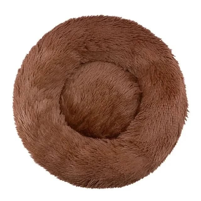 Orthopedic Pet Donut Dog Bed Soft Plush Faux Fur Bolster Cats Dogs Machine Washable - Image 7