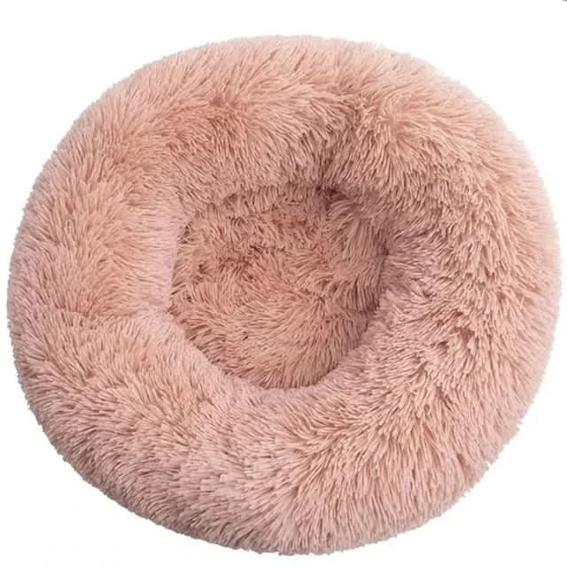 Orthopedic Pet Donut Dog Bed Soft Plush Faux Fur Bolster Cats Dogs Machine Washable - Image 8