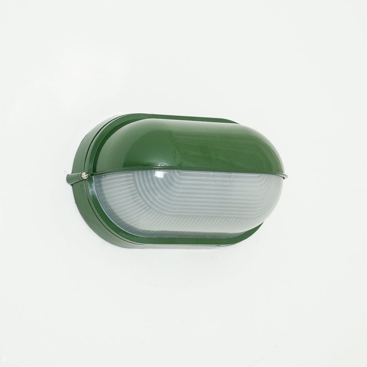 Outdoor Bulkhead Wall Light with Oval Shield and Ribbed Glass Diffuser - Image 21