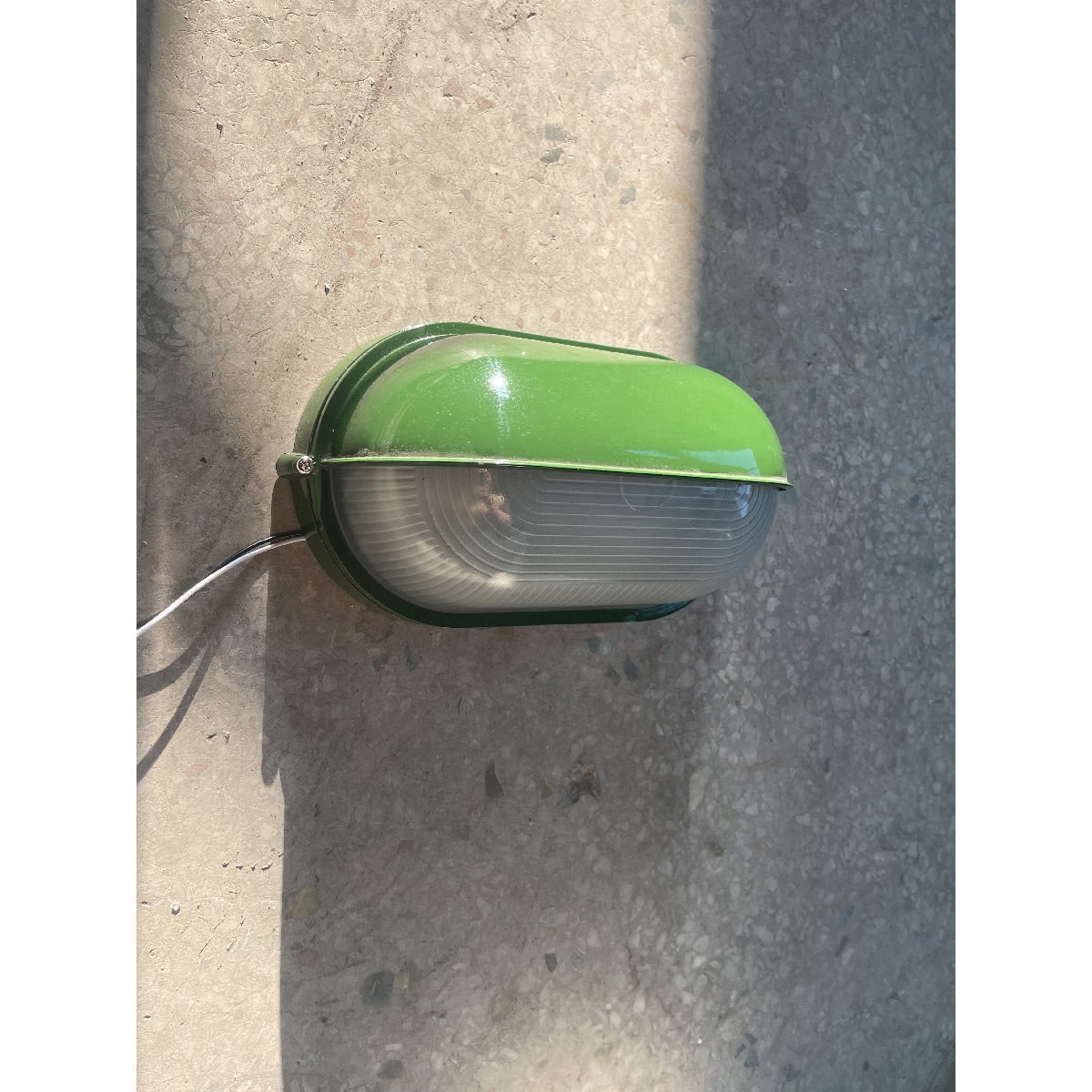 Outdoor Bulkhead Wall Light with Oval Shield and Ribbed Glass Diffuser - Image 30