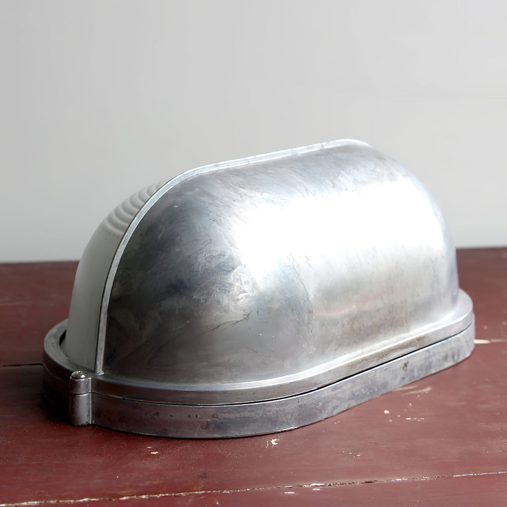 Outdoor Bulkhead Wall Light with Oval Shield and Ribbed Glass Diffuser - Image 48