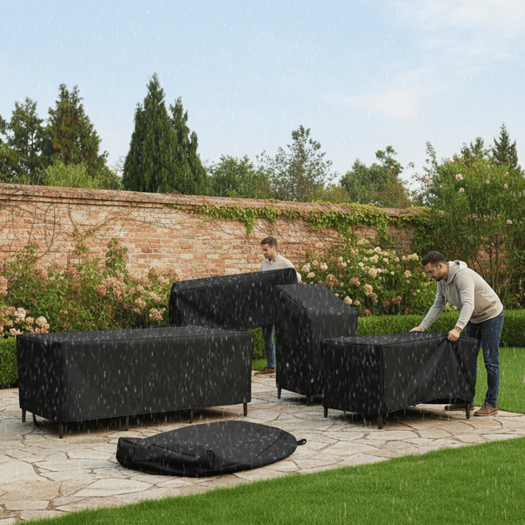 Outdoor Furniture Cover Waterproof Patio and Garden Protection with Reinforced Seams - Image 3