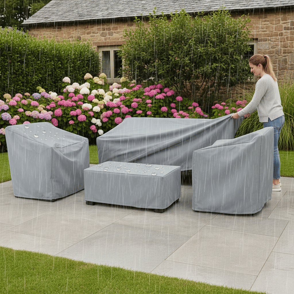 Outdoor Furniture Cover Waterproof Patio and Garden Protection with Reinforced Seams - Image 4