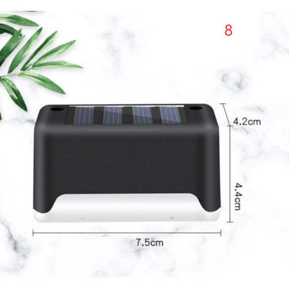 Outdoor Solar Lights for Deck Fence and Pathway with Compact Step Design and Waterproof Mount - Image 4