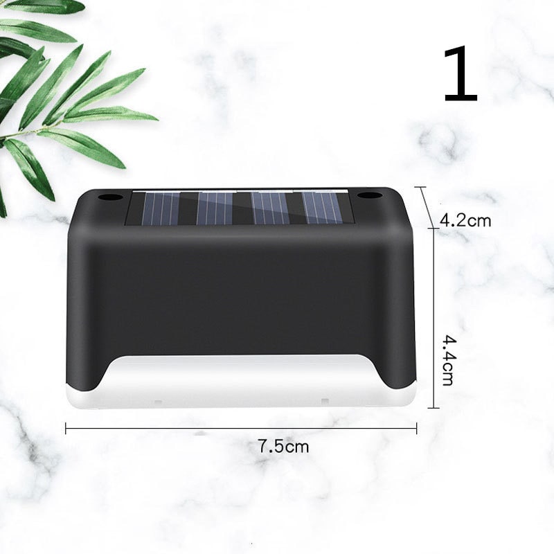 Outdoor Solar Lights for Deck Fence and Pathway with Compact Step Design and Waterproof Mount - Image 5