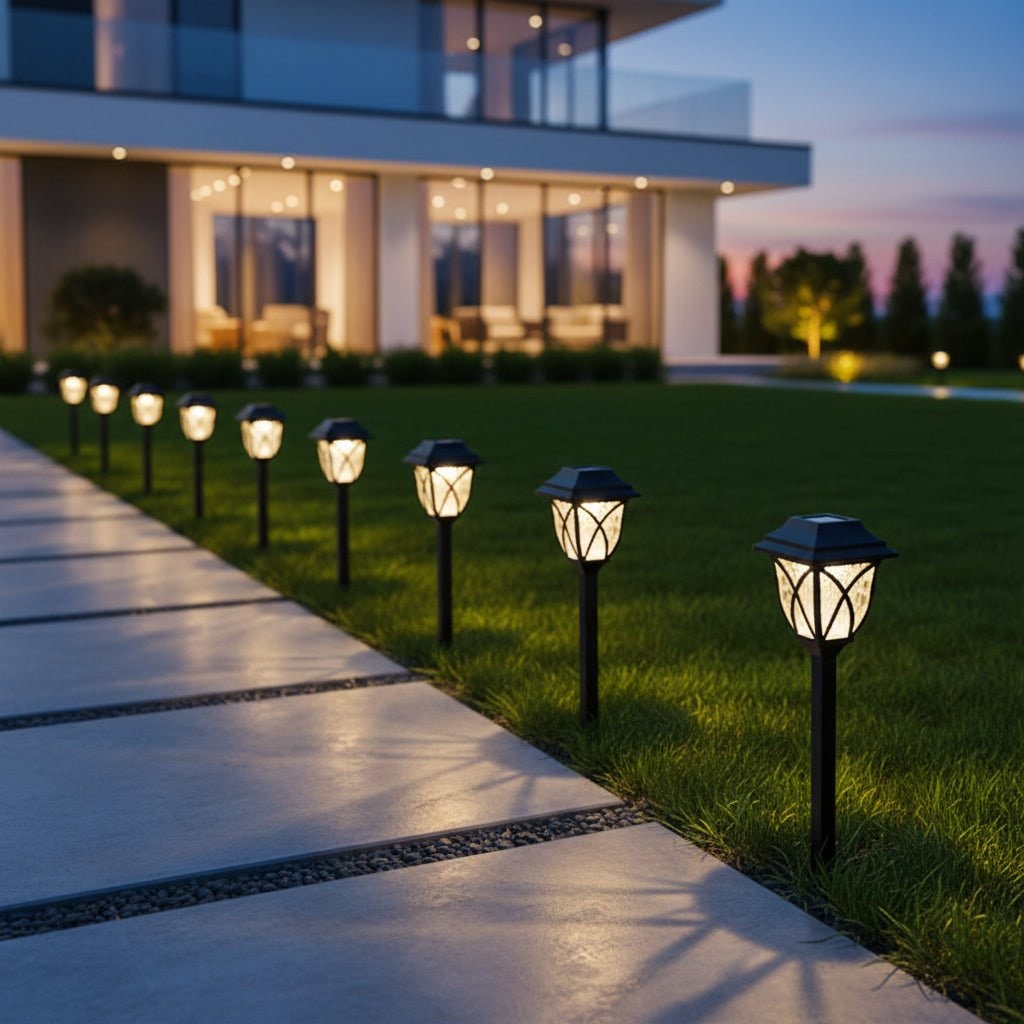 Outdoor Solar Lights Solar Path Lights LED Garden Lights Wireless - Image 2