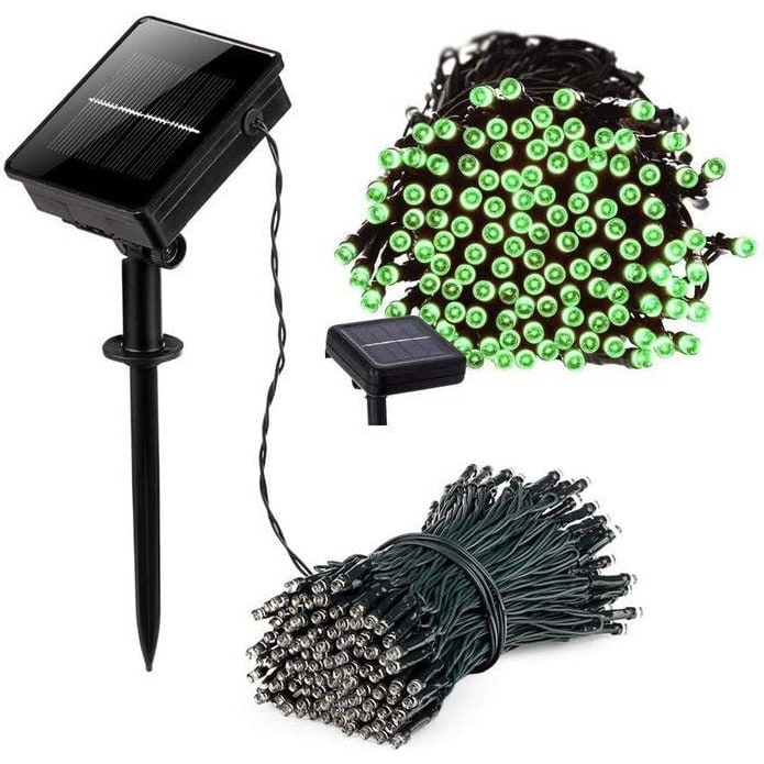 Outdoor Solar String Lights and Fairy with 100 LED Bulbs and Ground Stake for Garden Landscape - Image 3