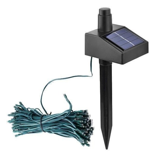 Outdoor Solar String Lights and Fairy with 100 LED Bulbs and Ground Stake for Garden Landscape - Image 8
