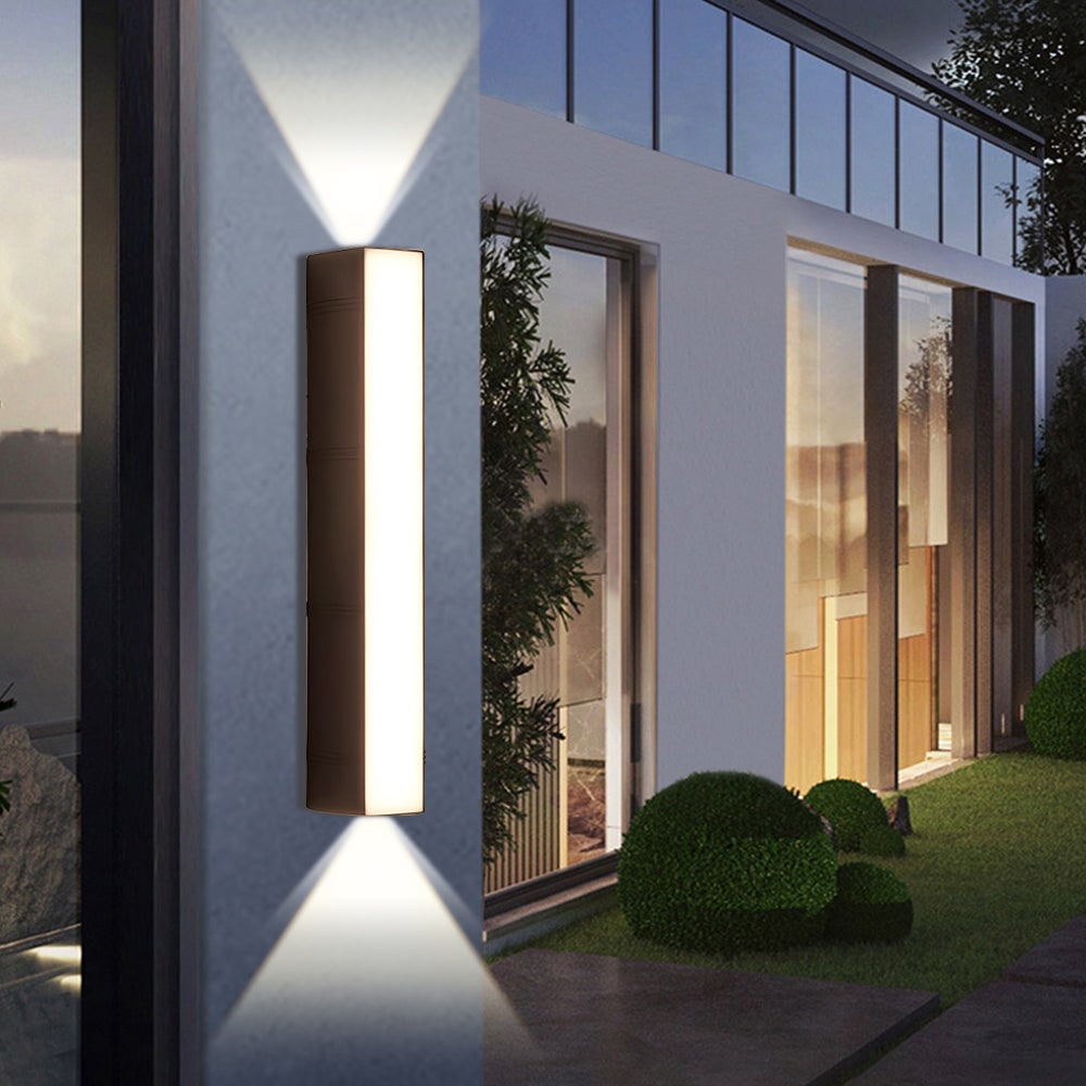 Outdoor Wall Lights LED Up and Down Modern Rectangular with Weather Resistance - Image 11