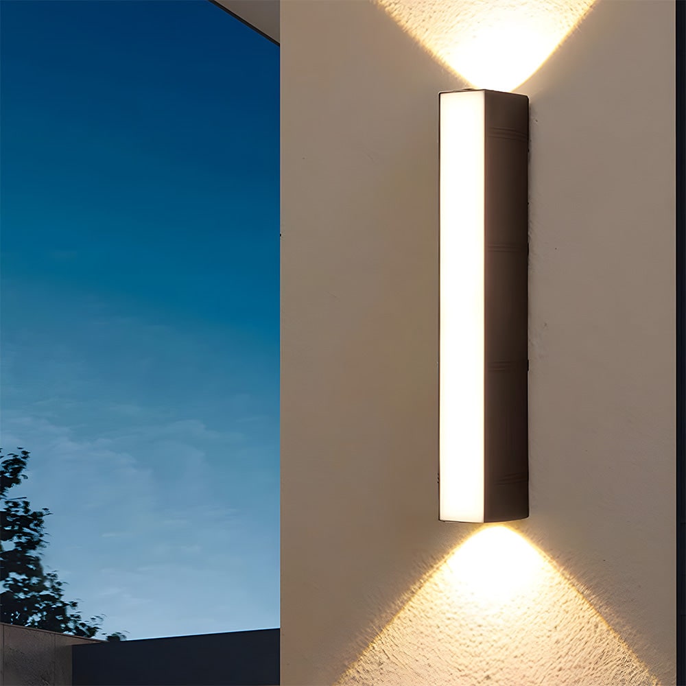 Outdoor Wall Lights LED Up and Down Modern Rectangular with Weather Resistance - Image 13
