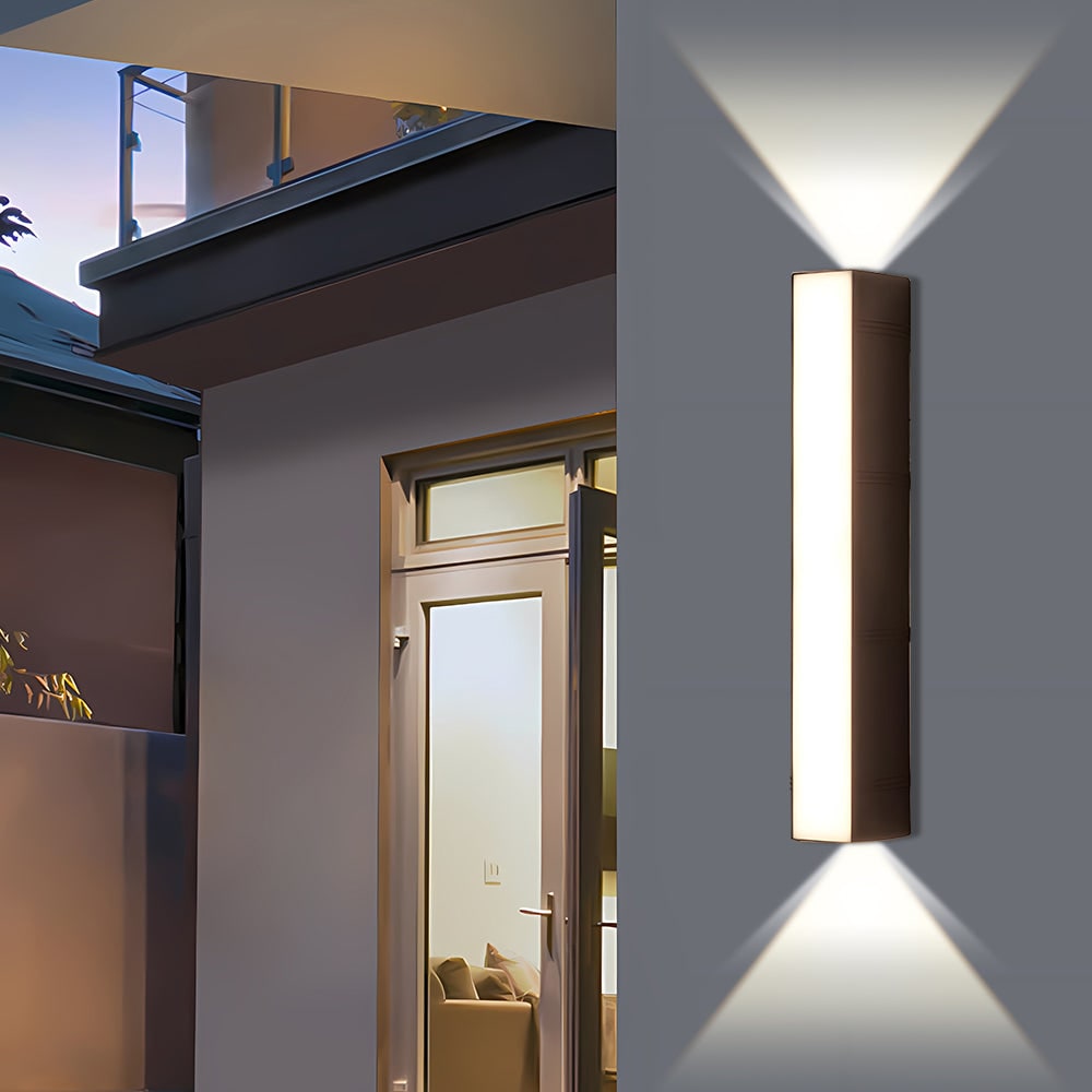 Outdoor Wall Lights LED Up and Down Modern Rectangular with Weather Resistance - Image 9