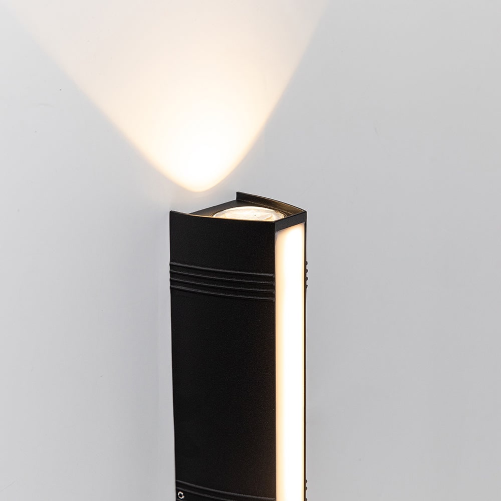 Outdoor Wall Sconce with Up and Down LED Lighting and Modern Minimalist Design - Image 15