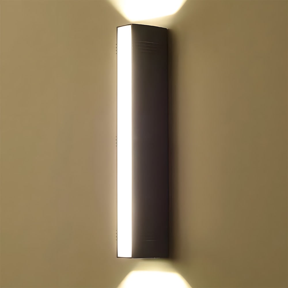Outdoor Wall Sconce with Up and Down LED Lighting and Modern Minimalist Design - Image 16