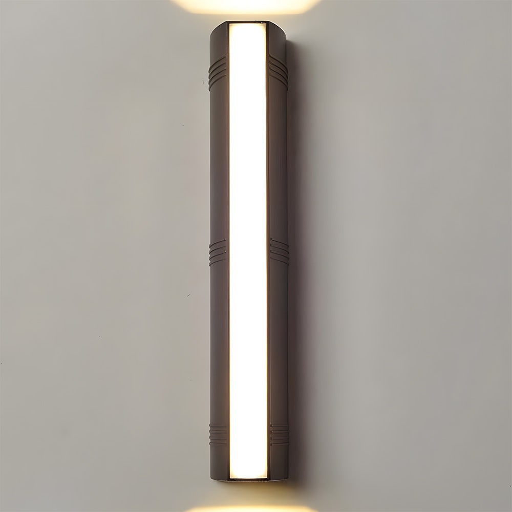 Outdoor Wall Sconce with Up and Down LED Lighting and Modern Minimalist Design - Image 17