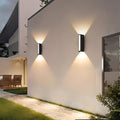 Outdoor Wall Sconce with Up and Down LED Lighting and Modern Minimalist Design - Image 3