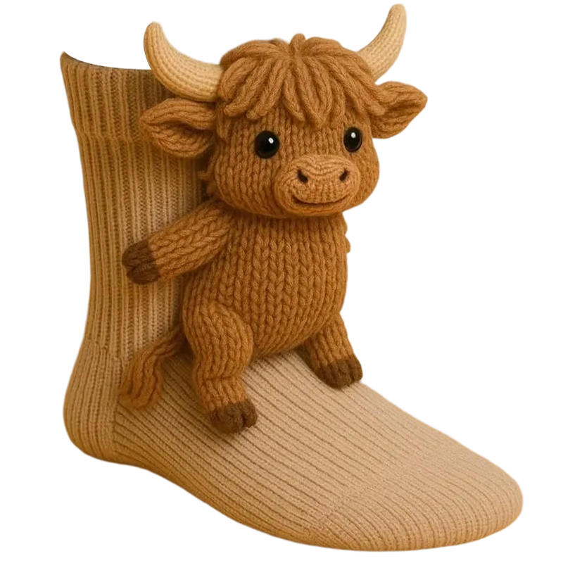 Owl Socks Animal Dress in for Cat Paw Fun Mens - Image 1