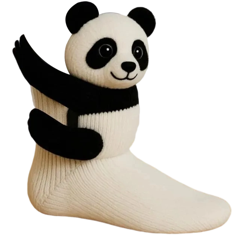 Owl Socks Animal Dress in for Cat Paw Fun Mens - Image 2