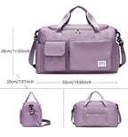 Spacious Waterproof Travel Bag for Weekend Trips – Large Carry Bag for Holidays, Gym and Short Getaways