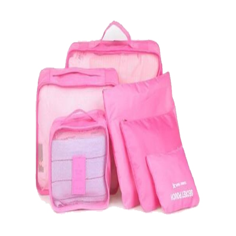 Packing Cubes and Compression Bags Travel Organizer Set with Mesh Pouches and Zipper Closures - Image 4