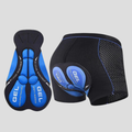 Padded Bike Shorts with Gel Seat Cushion and Mesh Panels - Image 1