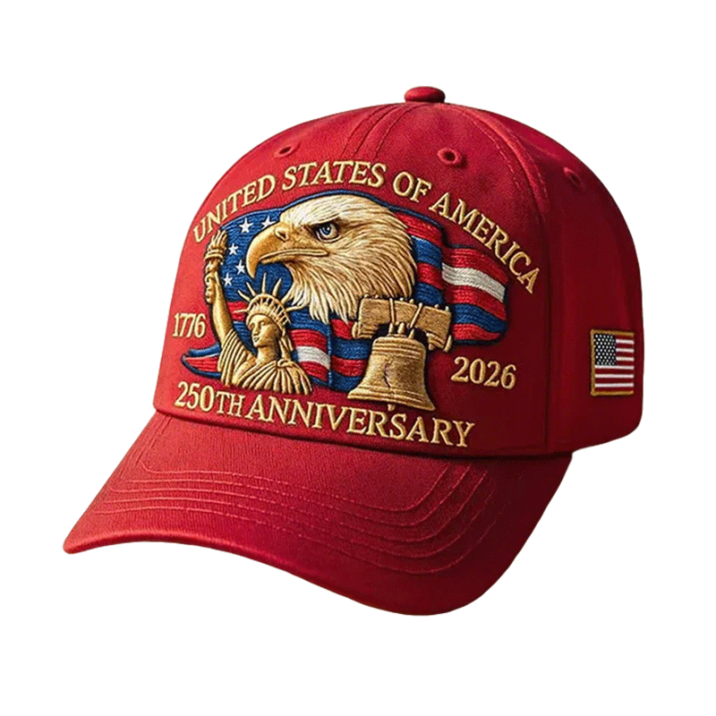 Patriotic Baseball Cap Usa Anniversary American Flag Embroidered Eagle Curved Brim - Image 2