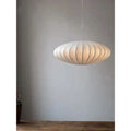 Pendant Light Fixture for Kitchen Island with Mid Century Silk Shade Milk Glass - Image 1