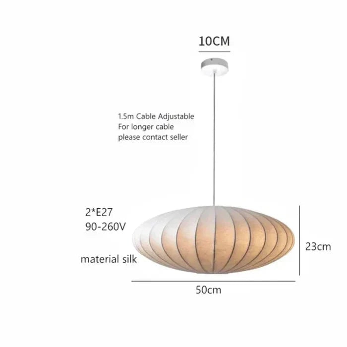 Pendant Light Fixture for Kitchen Island with Mid Century Silk Shade Milk Glass - Image 3