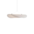 Pendant Light with Sculptural Ribbon Shade and Textured Diffuser for Bathroom Fixtures - Image 1
