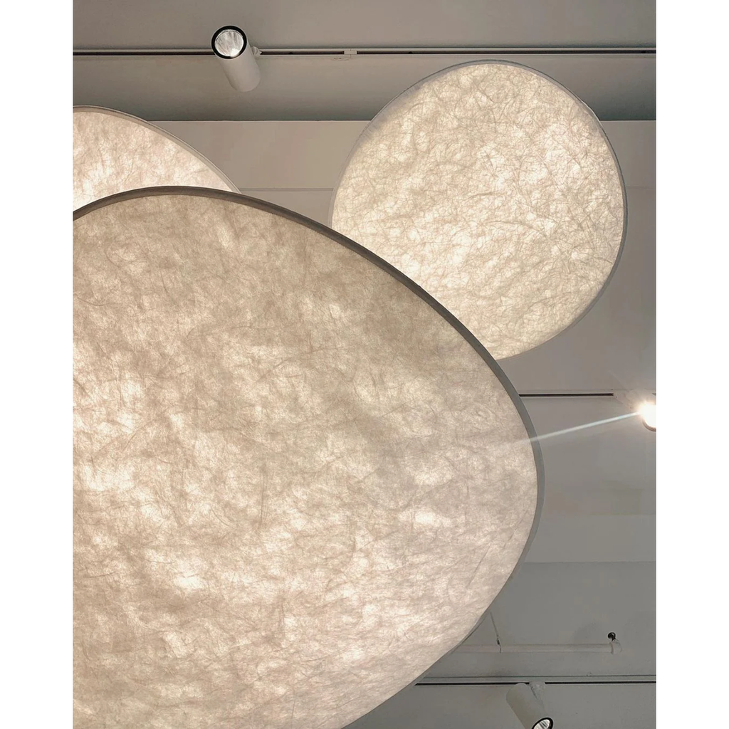 Pendant Light with Sculptural Ribbon Shade and Textured Diffuser for Bathroom Fixtures - Image 13