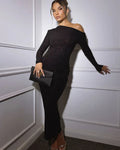 Sparkling Maxi Dress for Women – Elegant Long Evening Dress for Parties, Events and Special Occasions
