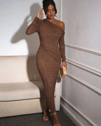 Sparkling Maxi Dress for Women – Elegant Long Evening Dress for Parties, Events and Special Occasions