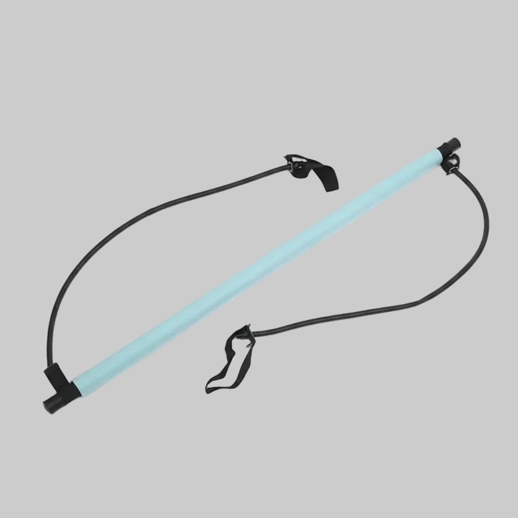 Pilates Bar Kit Portable Training Detachable Foam Grip Resistance Bands - Image 11