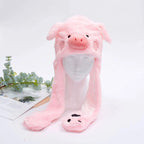 Interactive Bunny Ears Hat for Kids and Adults – Cute Plush Hat with Moving Ears for Play, Costumes and Gifts
