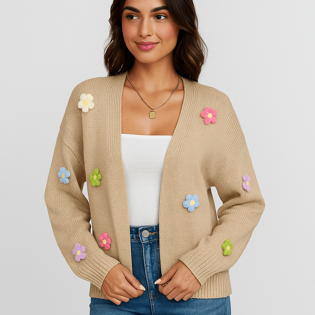 Cozy Open-Front Long-Sleeve Cardigan - Effortless Style