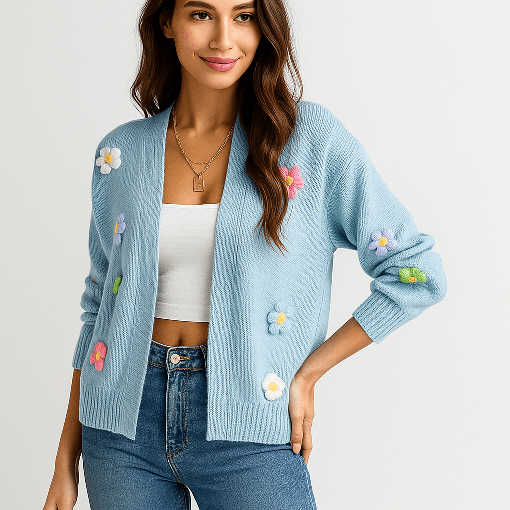 Cozy Open-Front Long-Sleeve Cardigan - Effortless Style