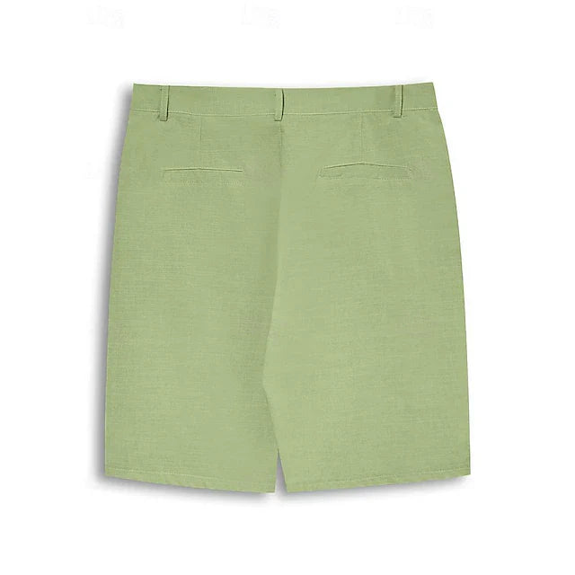 Men’s Linen-Style Summer Shorts for Casual Wear – Lightweight Holiday Shorts for Travel and Everyday Outfits