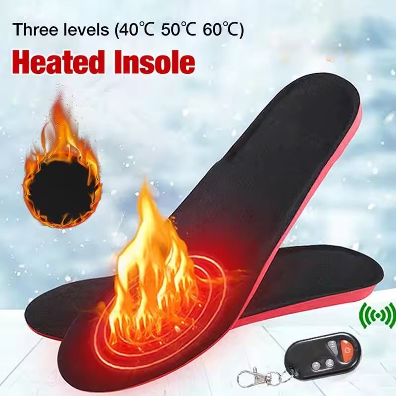 Plantar Fascia High Arch Support Custom Orthotic Heated Insoles with Remote Control - Image 3