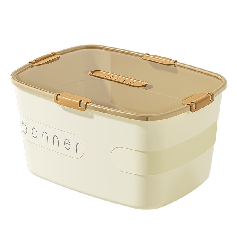Plastic Storage Bin and Boxes with Latching Lid 27 Gallon Stackable Totes for Home Organization - Image 2