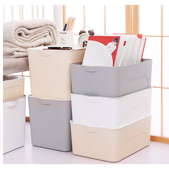 Plastic Storage Bin with Lid and Handles Stackable Organizer Containers Totes - Image 3