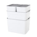 Plastic Storage Bin with Lid and Handles Stackable Organizer Containers Totes - Image 7