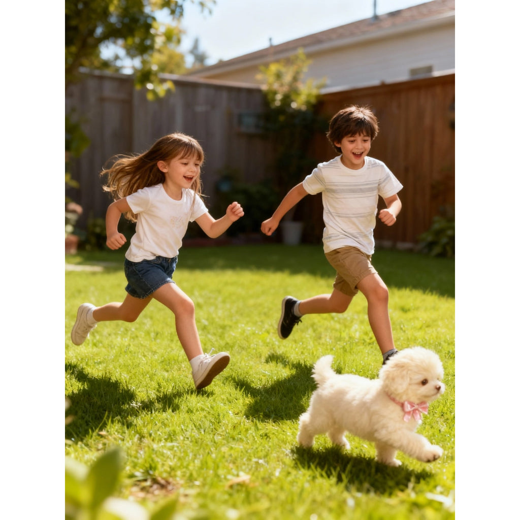 Plush Dog Toy with Soft Faux Fur and Realistic Puppy Features - Image 10