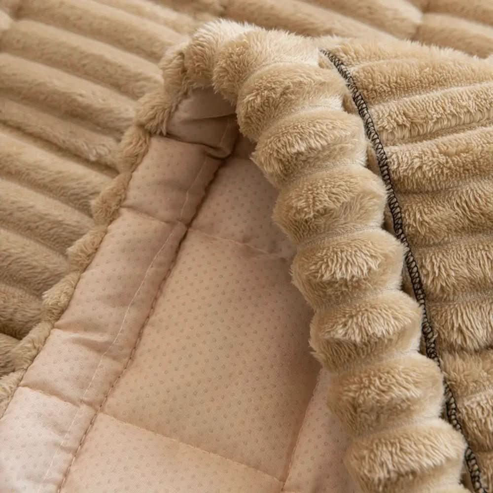 Plush Sofa Couch Cover with Non-Slip Backing for Seat and Cushion Protection - Image 5