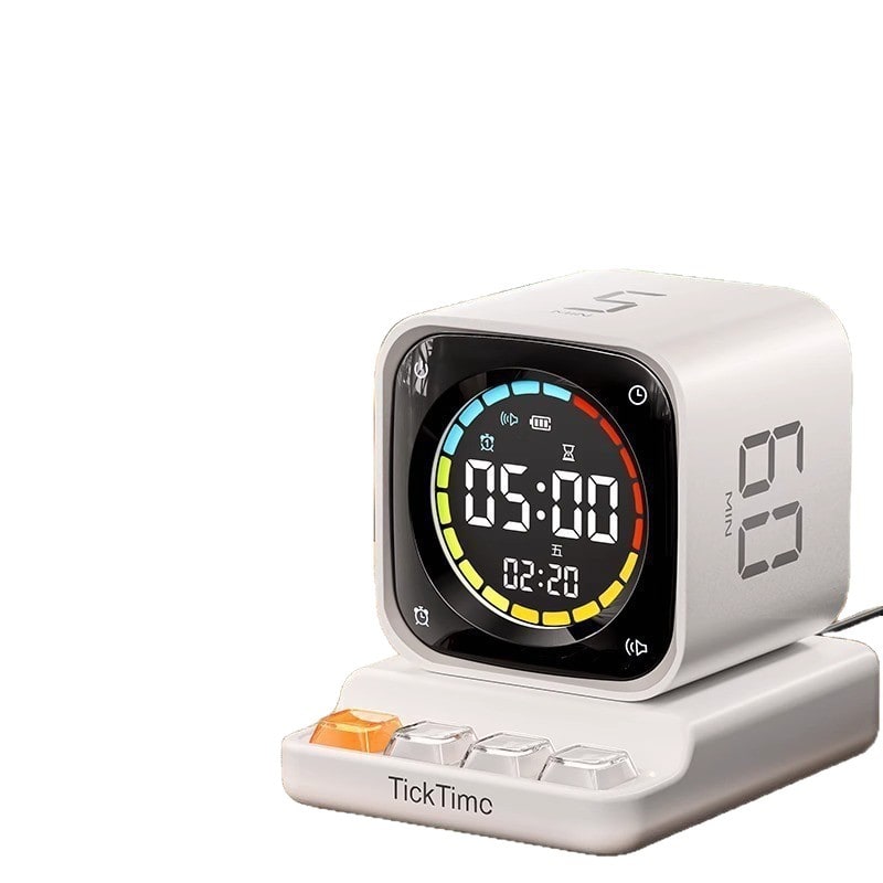 Pomodoro Effect Method Cube Timer with Digital Display and Rechargeable Charging Base - Image 6
