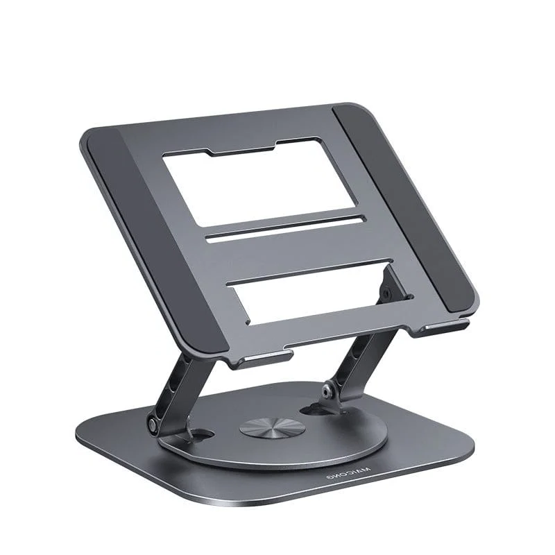 Portable Adjustable Ergonomic Laptop Stand with 360 Rotating Base and Aluminum Cooling Design - Image 12
