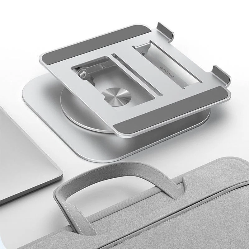 Portable Adjustable Ergonomic Laptop Stand with 360 Rotating Base and Aluminum Cooling Design - Image 6