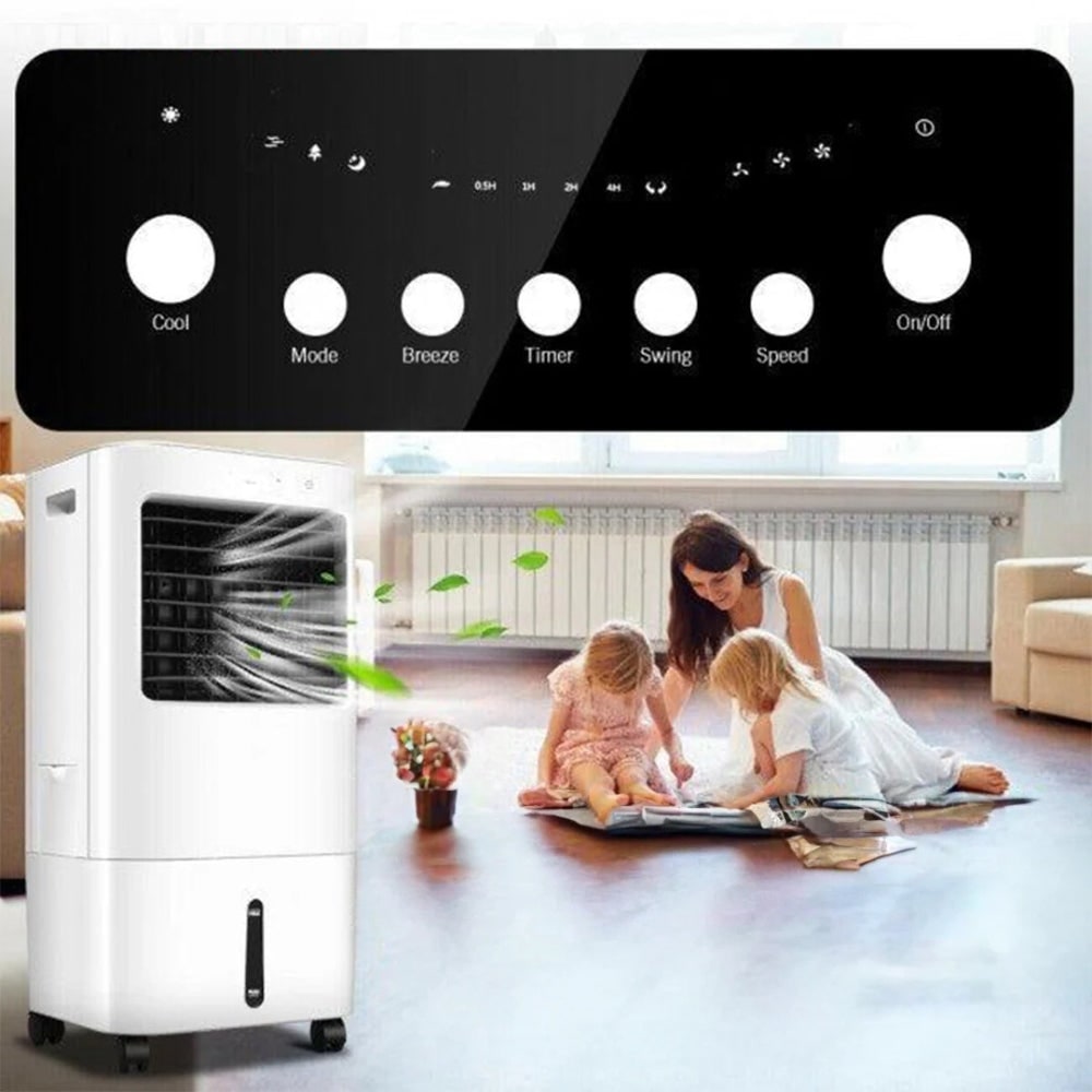 Portable Air Conditioner with Remote Control 6l Water Tank and Cooling Pad - Image 7