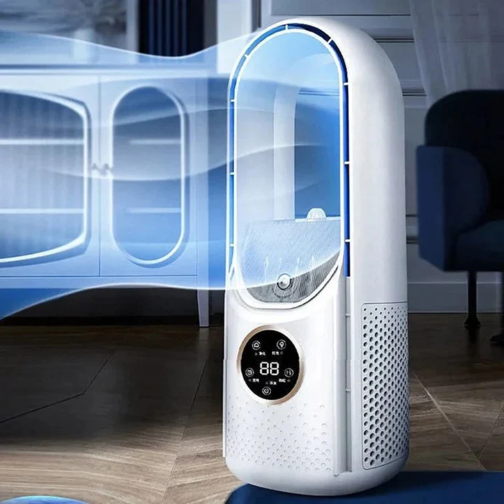 Portable Air Cooler with Bladeless Design Water Tank and LED Display - Image 6