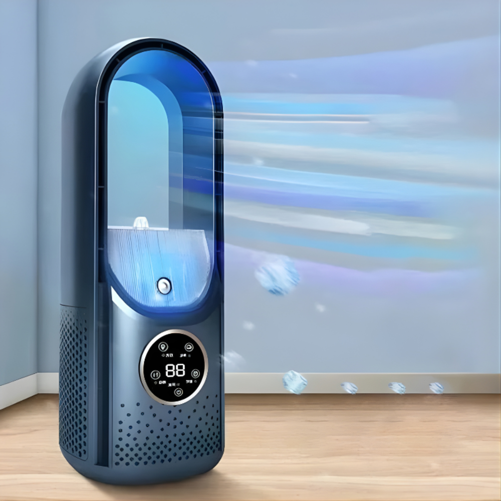Portable Air Cooler with Bladeless Design Water Tank and LED Display - Image 7