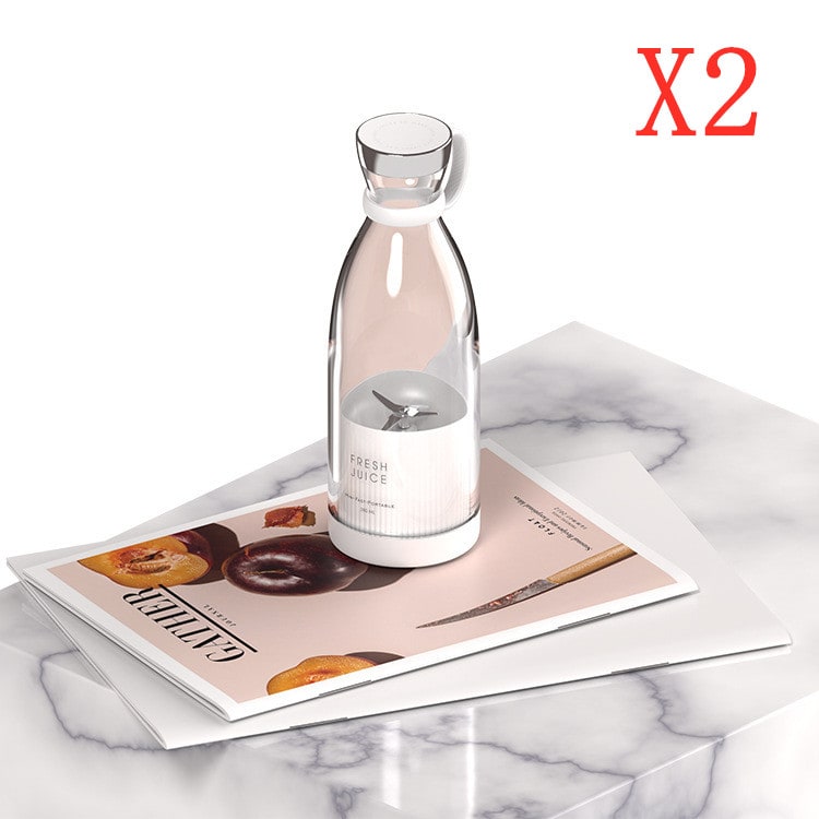Portable Blender Bottle Personal with USB Rechargeable Base and Stainless Steel Blades - Image 1